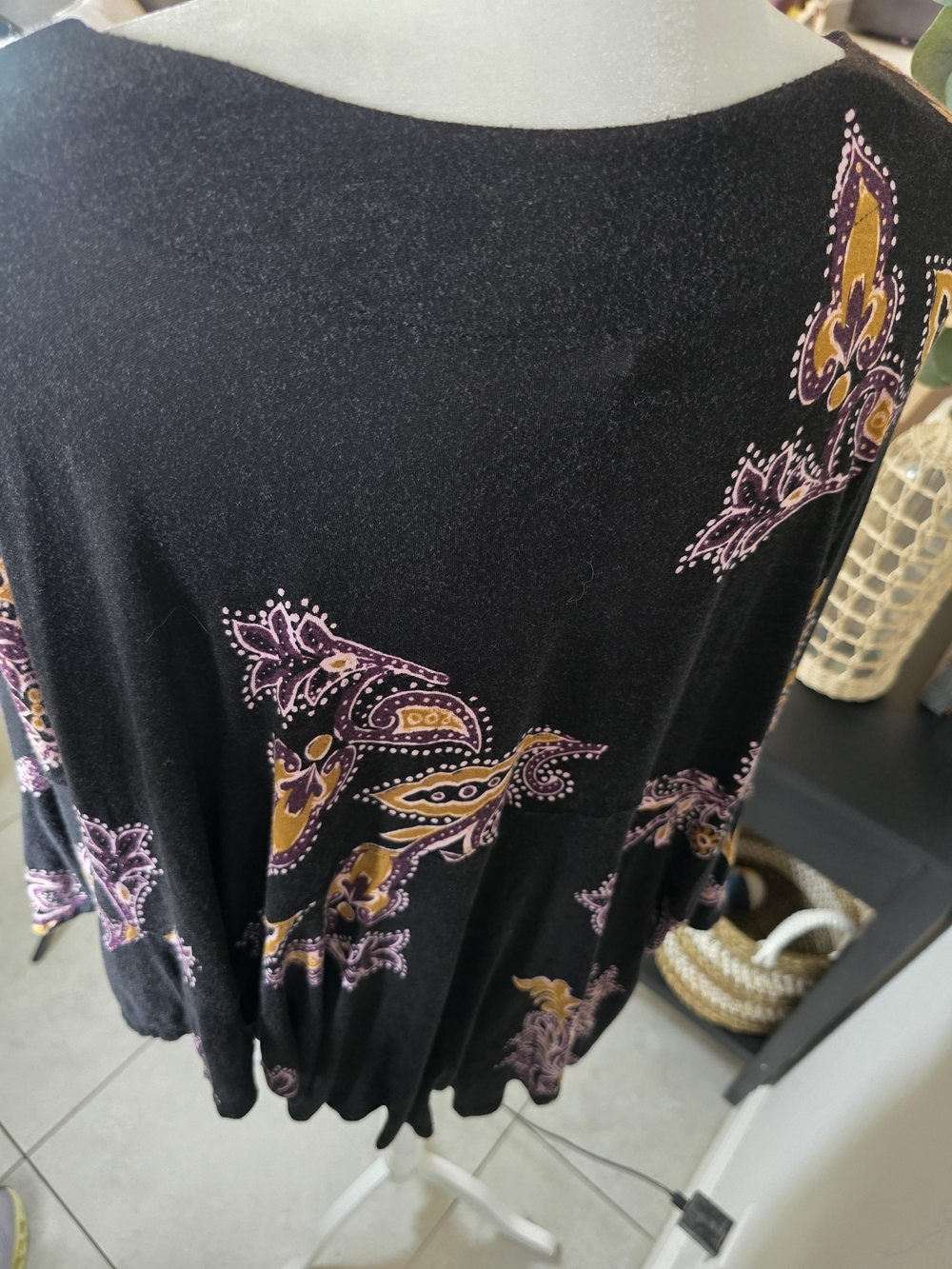 Free People Women’s Maui Wowie Top Batik Tie Side Boho XS - Picture 8 of 10